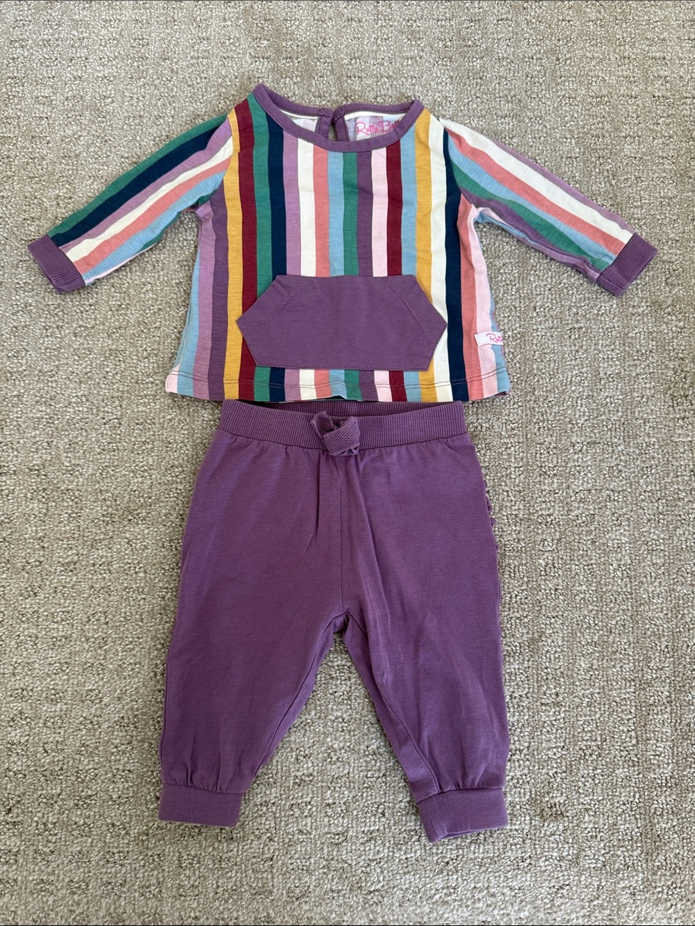 RuffleButts Striped Outfit